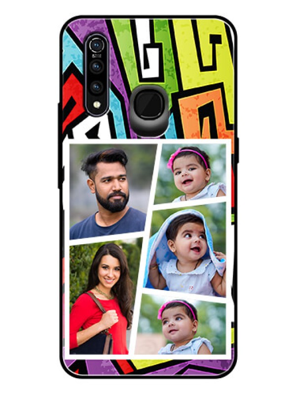 Custom Vivo Z1 Pro Custom Glass Phone Case  - Graffiti pattern Design