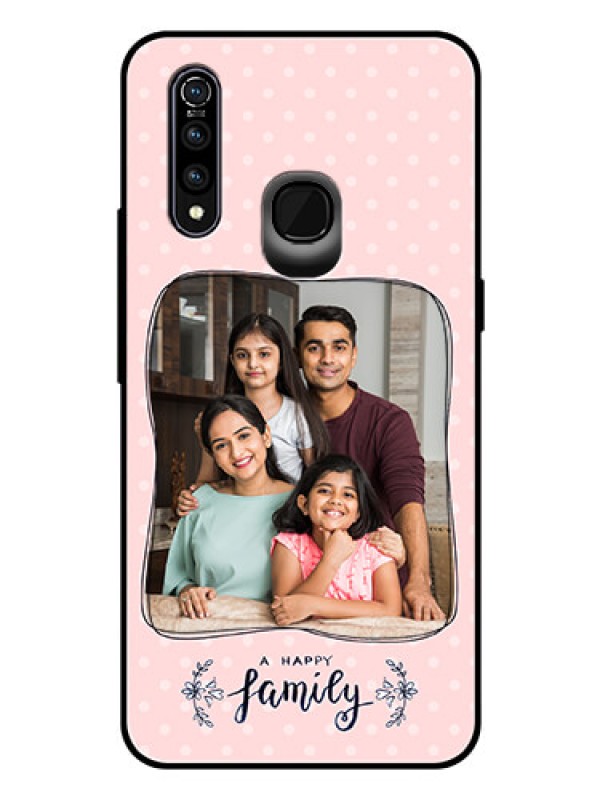 Custom Vivo Z1 Pro Custom Glass Phone Case  - Family with Dots Design