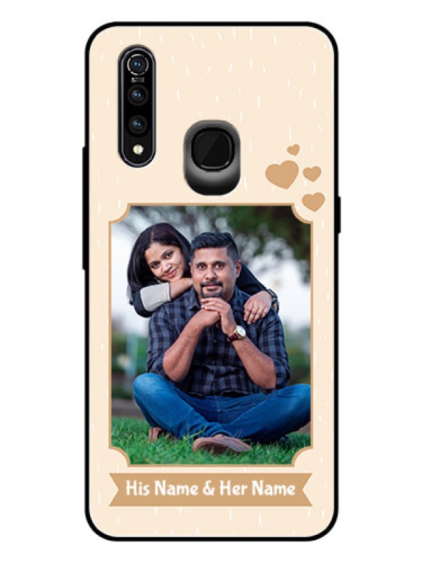Custom Vivo Z1 Pro Custom Glass Phone Case  - with confetti love design 