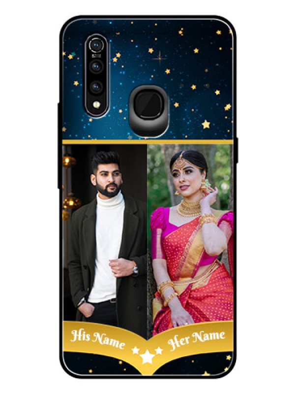 Custom Vivo Z1 Pro Custom Glass Phone Case  - Galaxy Stars Backdrop Design