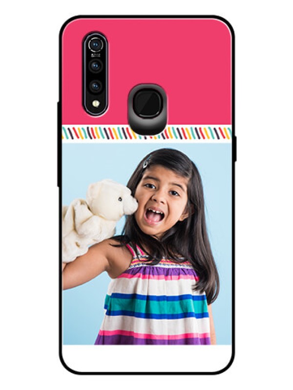 Custom Vivo Z1 Pro Personalized Glass Phone Case  - Line art design