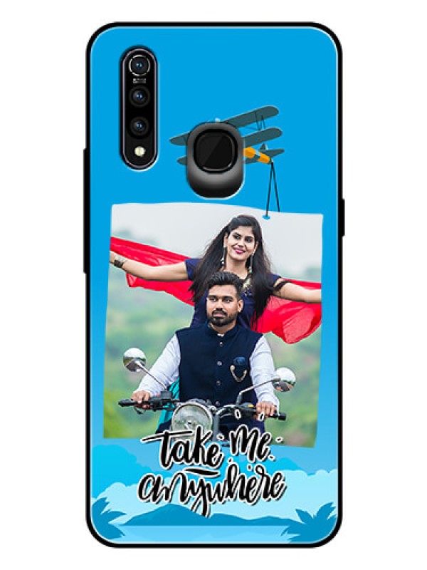 Custom Vivo Z1 Pro Custom Glass Mobile Case  - Traveller Design 