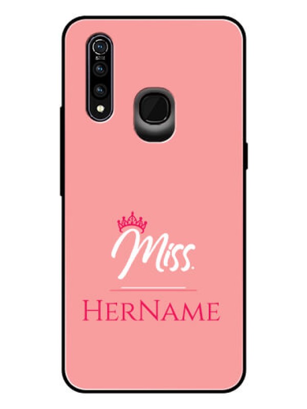 Custom Vivo Z1 Pro Custom Glass Phone Case Mrs with Name