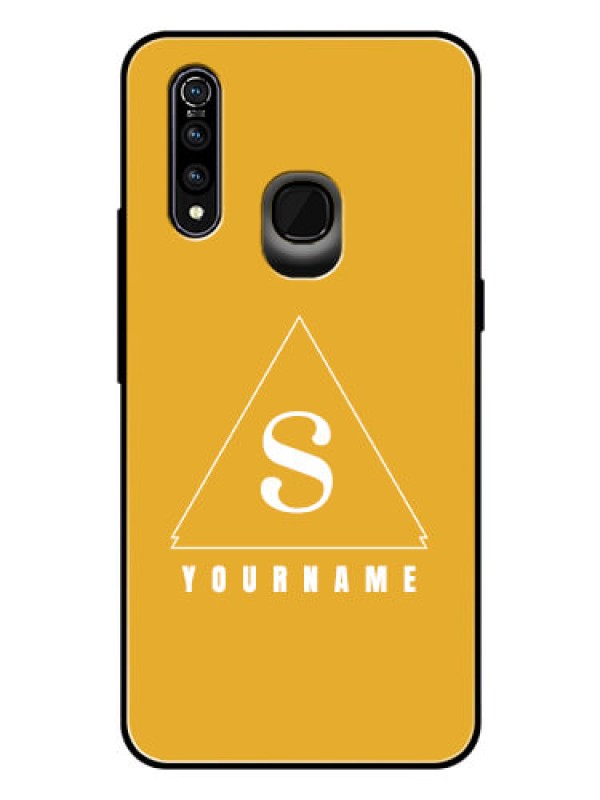 Custom Vivo Z1 Pro Personalized Glass Phone Case - simple triangle Design