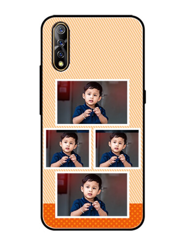 Custom Vivo Z1x Photo Printing on Glass Case  - Bulk Photos Upload Design