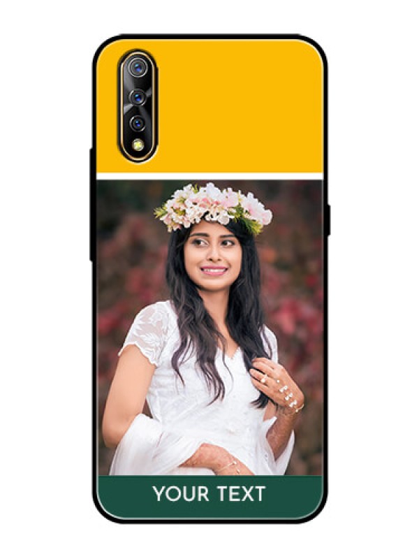 Custom Vivo Z1x Photo Printing on Glass Case  - Love You Design