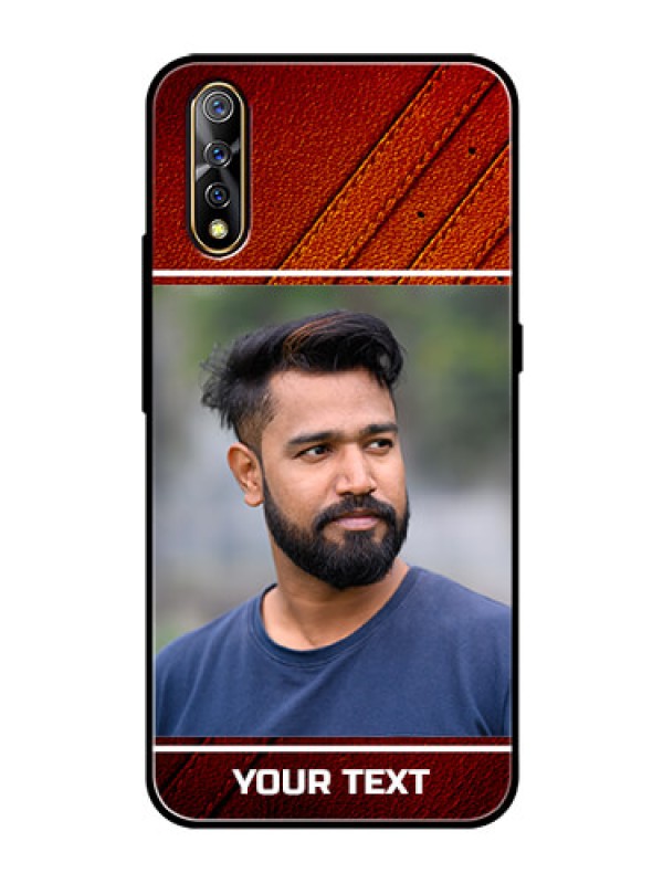Custom Vivo Z1x Personalized Glass Phone Case  - Leather Phone Case Design