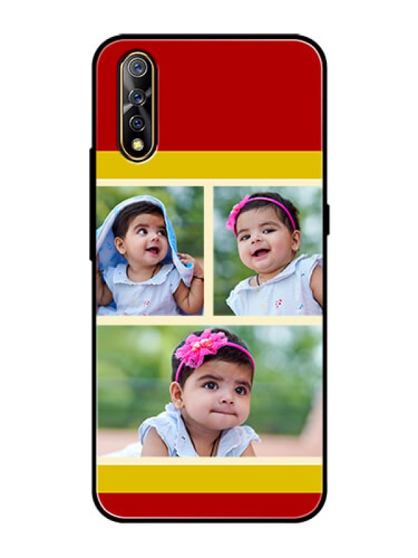Custom Vivo Z1x Custom Glass Mobile Case  - Multiple Pic Upload Design
