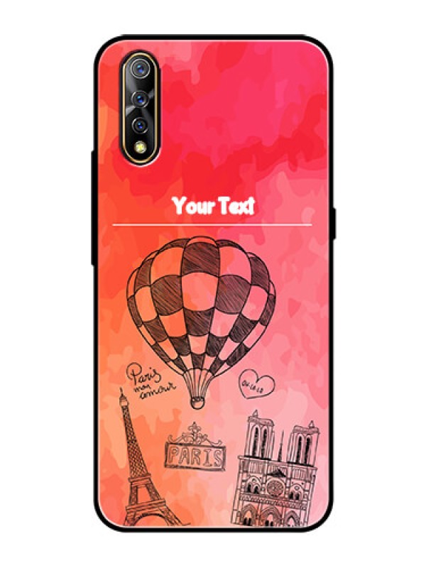 Custom Vivo Z1x Custom Glass Phone Case  - Paris Theme Design