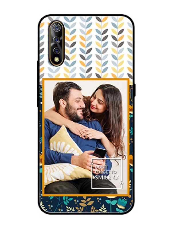 Custom Vivo Z1x Custom Glass Mobile Case  - Pattern Design