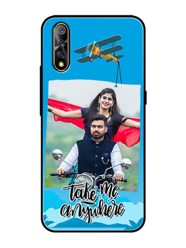 Custom Vivo Z1x Custom Glass Mobile Case  - Traveller Design 