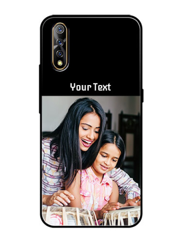 Custom Vivo Z1X Photo with Name on Glass Phone Case