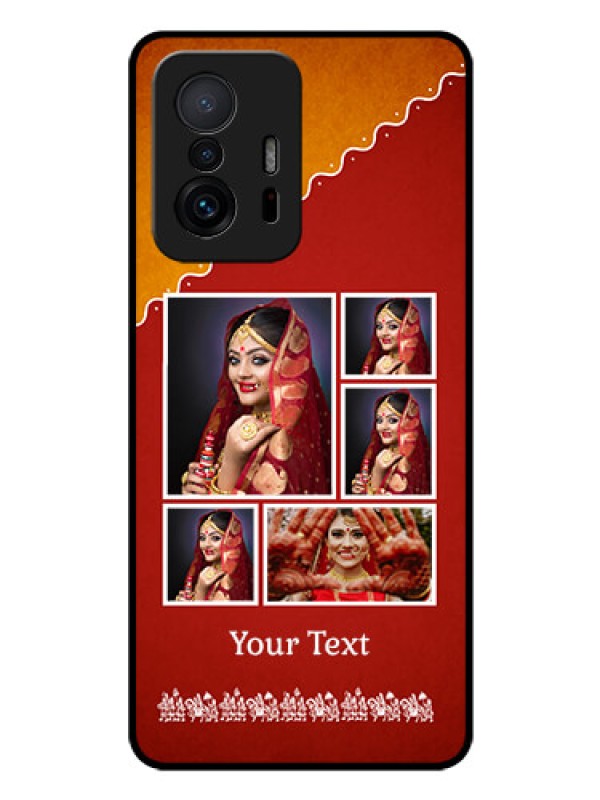Custom Xiaomi 11T Pro 5G Personalized Glass Phone Case - Wedding Pic Upload Design