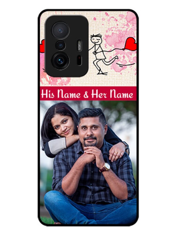 Custom Xiaomi 11T Pro 5G Photo Printing on Glass Case - You and Me Case Design
