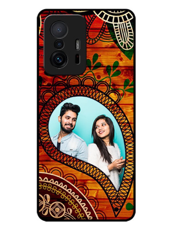 Custom Xiaomi 11T Pro 5G Personalized Glass Phone Case - Abstract Colorful Design
