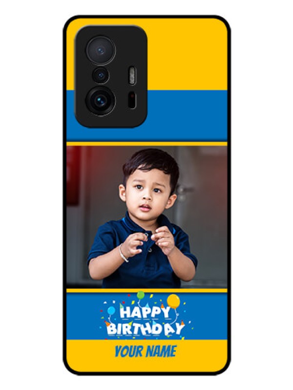 Custom Xiaomi 11T Pro 5G Custom Glass Mobile Case - Birthday Wishes Design