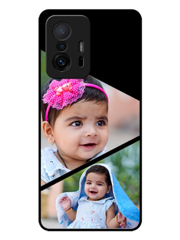 Custom Xiaomi 11T Pro 5G Custom Glass Phone Case - Semi Cut Design