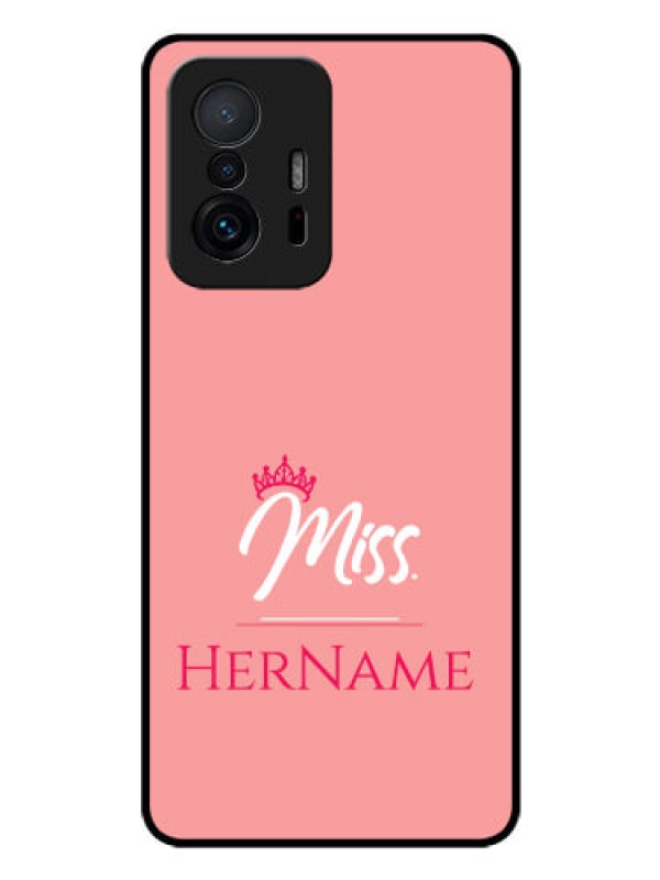 Custom Xiaomi 11T Pro 5G Custom Glass Phone Case Mrs with Name