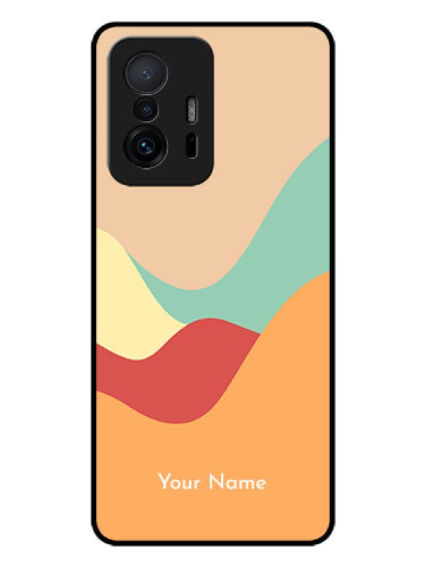 Custom Xiaomi 11T Pro 5G Personalized Glass Phone Case - Ocean Waves Multi-colour Design