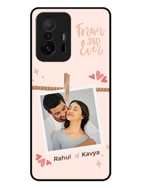 Custom Xiaomi 11T Pro 5G Custom Glass Phone Case - Forever and ever love Design
