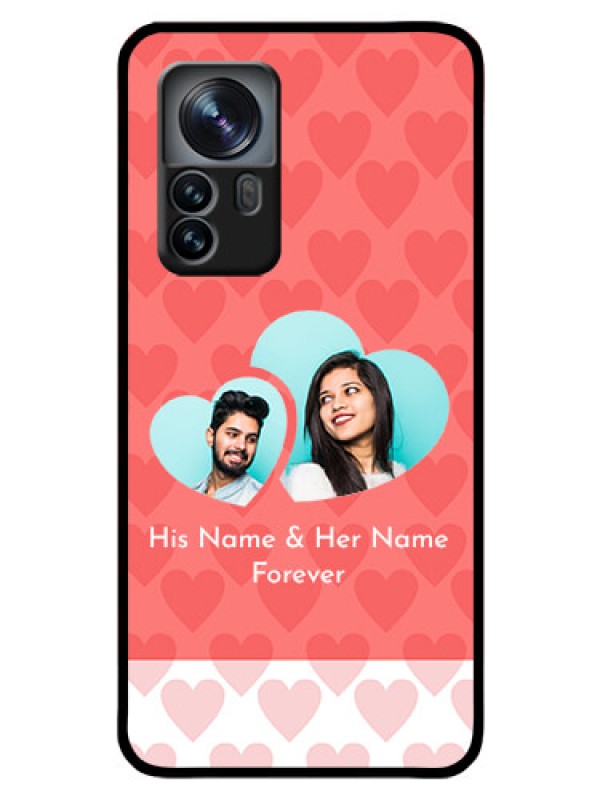 Custom Xiaomi 12 Pro 5G Personalized Glass Phone Case - Couple Pic Upload Design