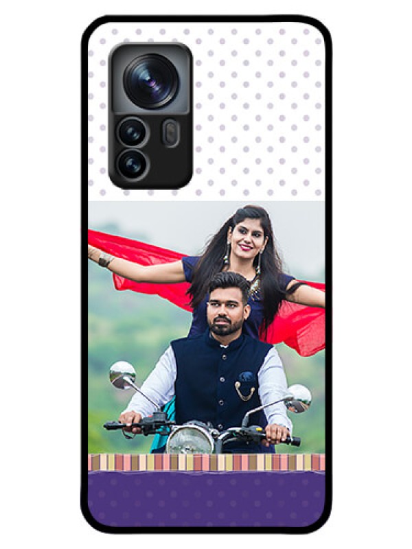 Custom Xiaomi 12 Pro 5G Photo Printing on Glass Case - Cute Family Design