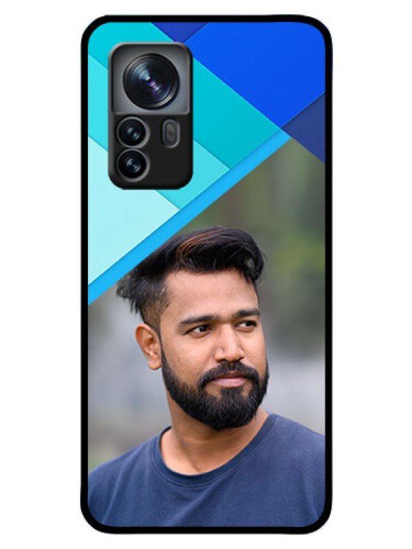 Custom Xiaomi 12 Pro 5G Custom Glass Phone Case - Blue Pattern Design