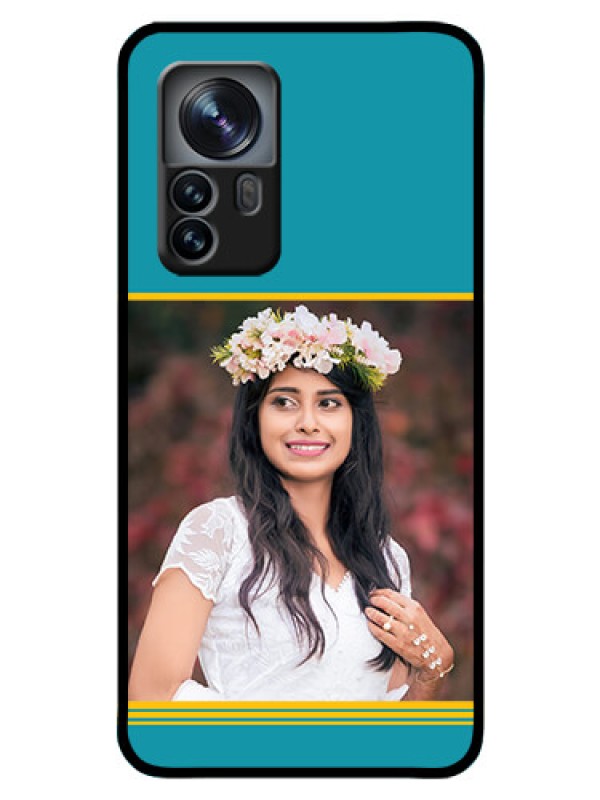 Custom Xiaomi 12 Pro 5G Custom Glass Phone Case - Yellow & Blue Design