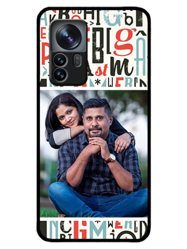 Custom Xiaomi 12 Pro 5G Personalized Glass Phone Case - Alphabet Design