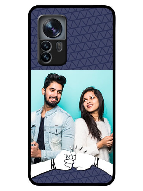 Custom Xiaomi 12 Pro 5G Photo Printing on Glass Case - with Best Friends Design