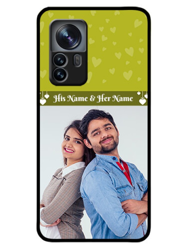 Custom Xiaomi 12 Pro 5G Custom Glass Phone Case - You & Me Heart Design