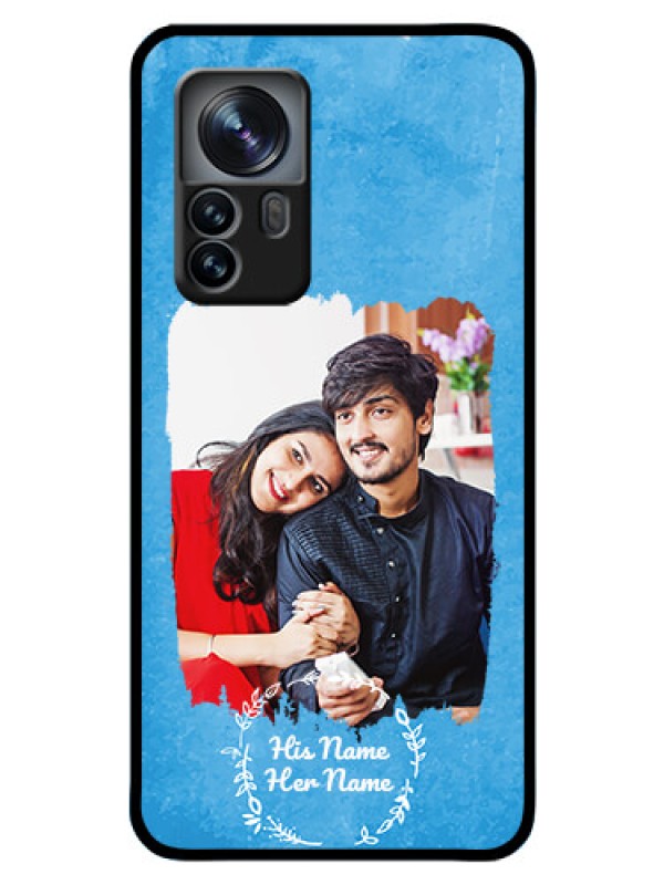 Custom Xiaomi 12 Pro 5G Custom Glass Phone Case - Blue Color Vintage Design