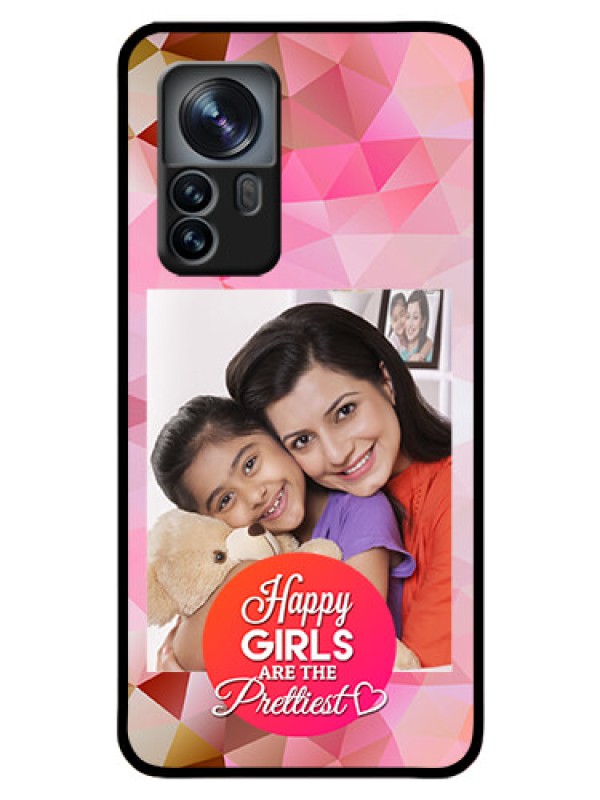 Custom Xiaomi 12 Pro 5G Photo Printing on Glass Case - Abstract Triangle Design