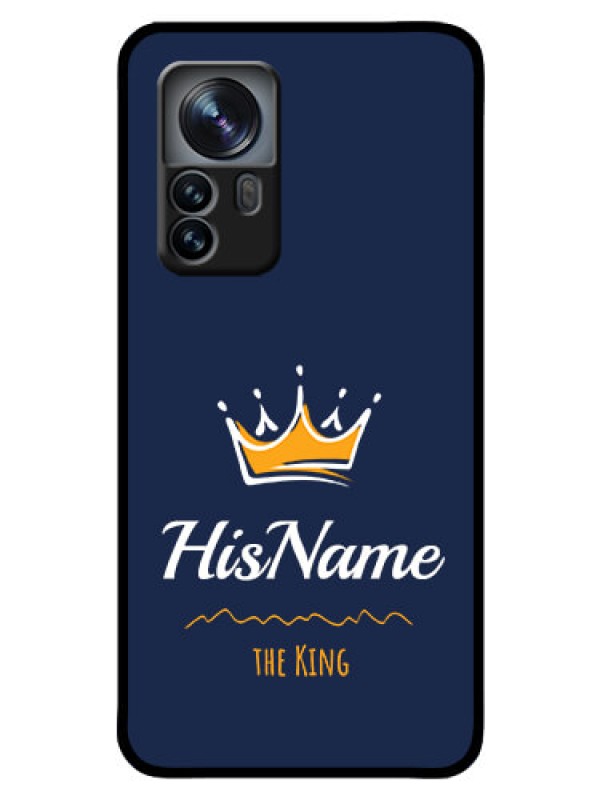 Custom Xiaomi 12 Pro 5G Glass Phone Case King with Name