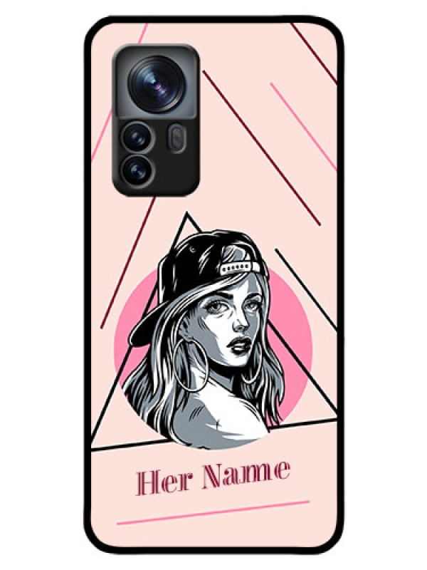Custom Xiaomi 12 Pro 5G Personalized Glass Phone Case - Rockstar Girl Design