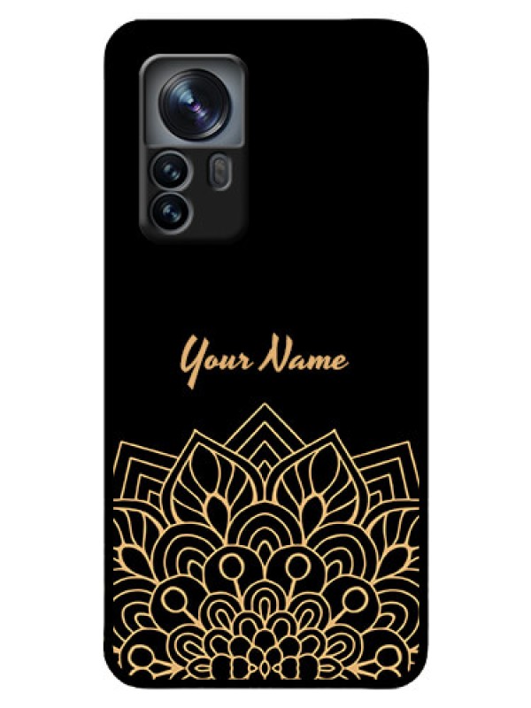Custom Xiaomi 12 Pro 5G Custom Glass Phone Case - Golden mandala Design