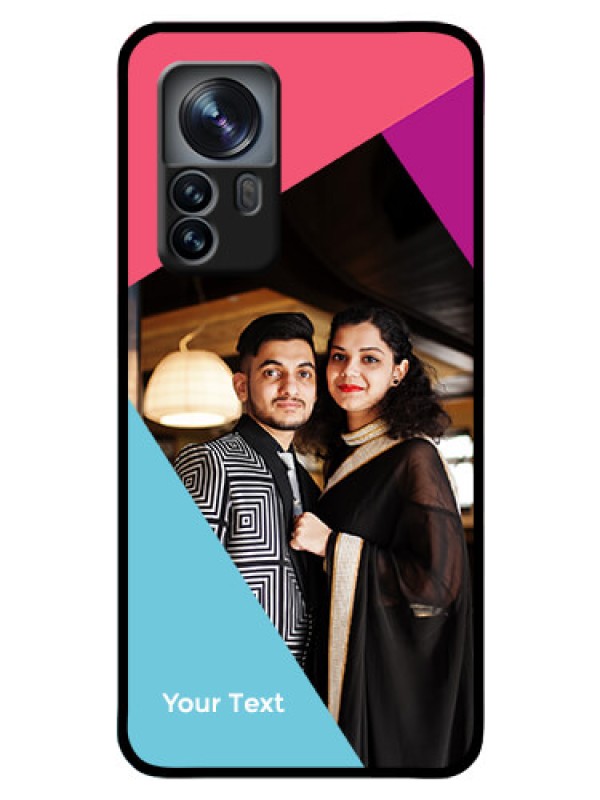 Custom Xiaomi 12 Pro 5G Custom Glass Mobile Case - Stacked Triple colour Design