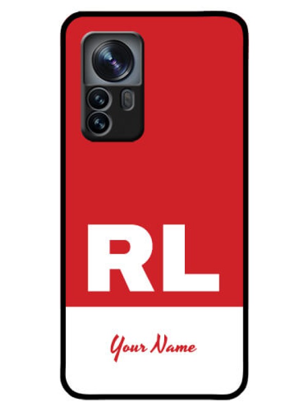 Custom Xiaomi 12 Pro 5G Personalized Glass Phone Case - dual tone custom text Design