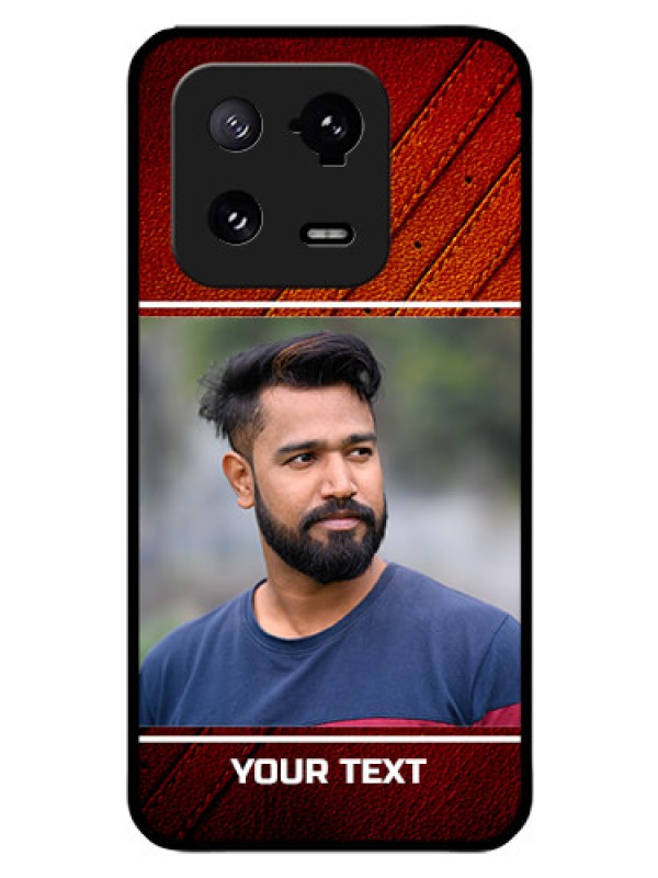 Custom Xiaomi 13 Pro 5G Personalized Glass Phone Case - Leather Phone Case Design