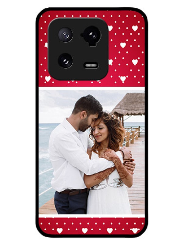 Custom Xiaomi 13 Pro 5G Photo Printing on Glass Case - Hearts Mobile Case Design