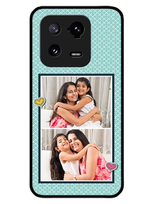 Custom Xiaomi 13 Pro 5G Custom Glass Phone Case - 2 Image Holder with Pattern Design