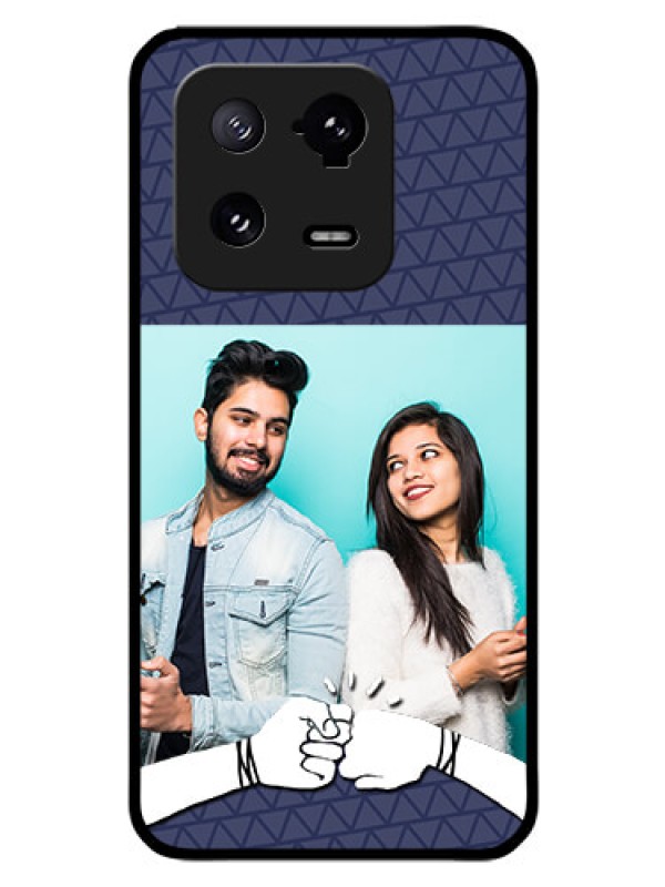 Custom Xiaomi 13 Pro 5G Photo Printing on Glass Case - with Best Friends Design