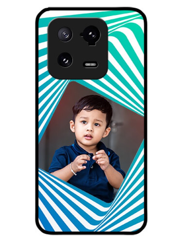 Custom Xiaomi 13 Pro 5G Personalized Glass Phone Case - Abstract Spiral Design