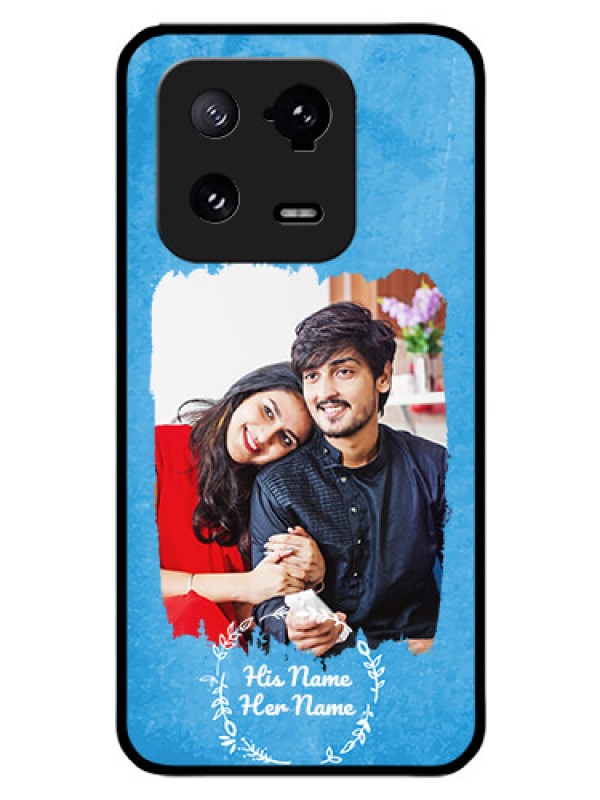 Custom Xiaomi 13 Pro 5G Custom Glass Phone Case - Blue Color Vintage Design