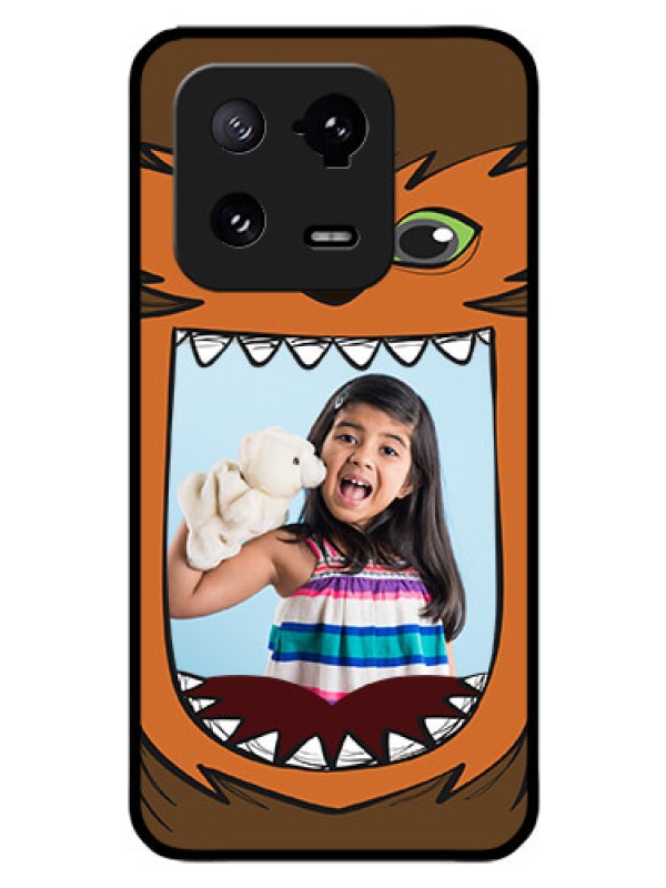 Custom Xiaomi 13 Pro 5G Photo Printing on Glass Case - Owl Monster Back Case Design