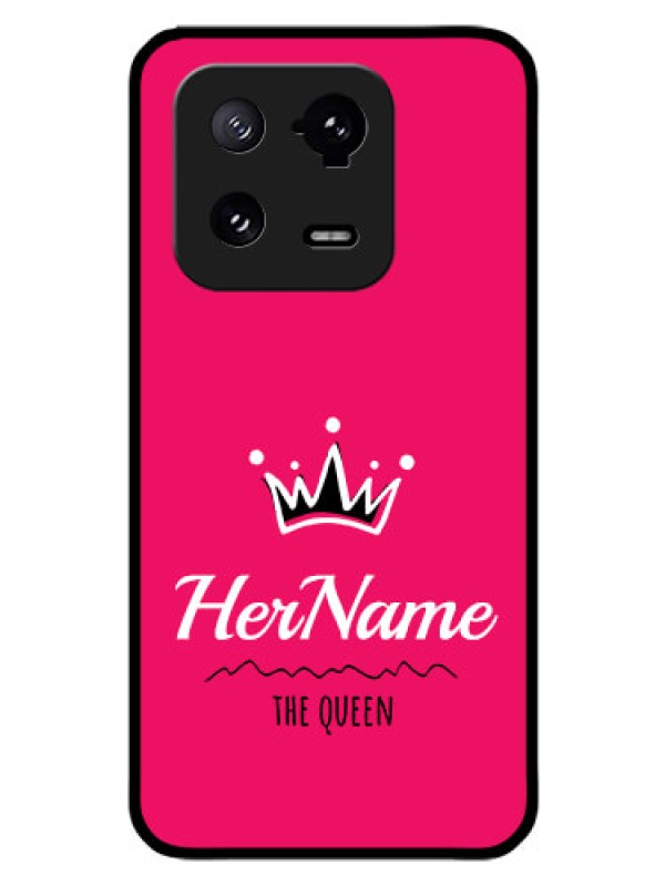 Custom Xiaomi 13 Pro 5G Glass Phone Case Queen with Name