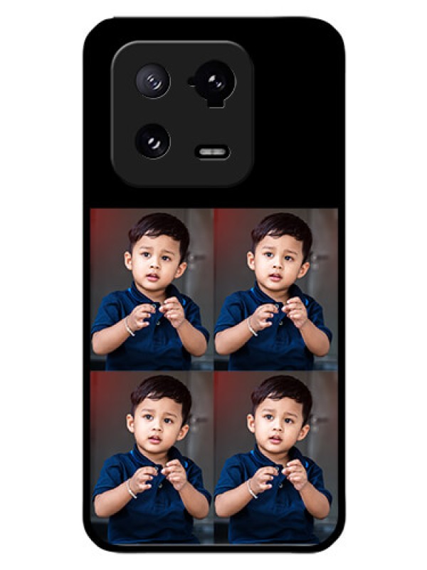 Custom Xiaomi 13 Pro 5G 4 Image Holder on Glass Mobile Cover