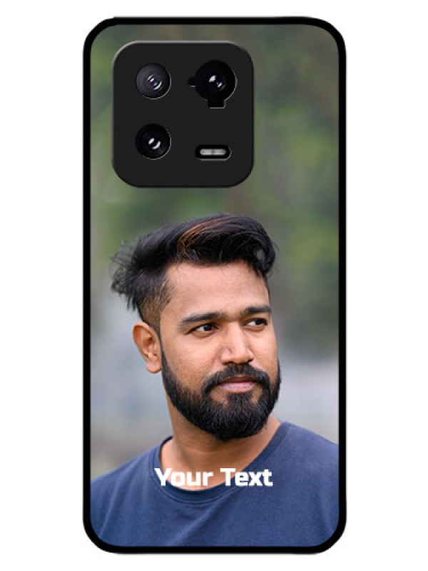 Custom Xiaomi 13 Pro 5G Glass Mobile Cover: Photo with Text