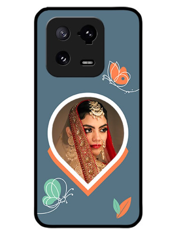 Custom Xiaomi 13 Pro 5G Custom Glass Mobile Case - Droplet Butterflies Design