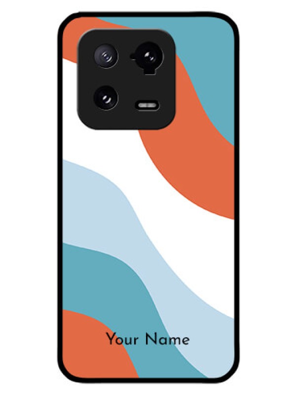 Custom Xiaomi 13 Pro 5G Custom Glass Mobile Case - coloured Waves Design